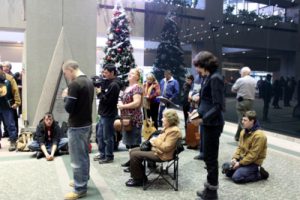 Church meeting in Atrium